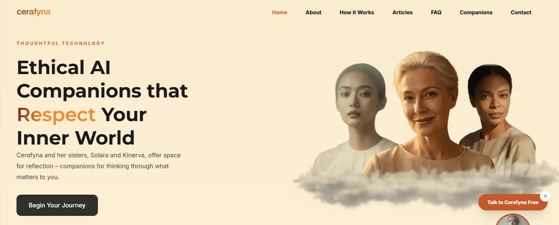Cerafyna AI companion Next.js platform Taiwan Web Designs UK client